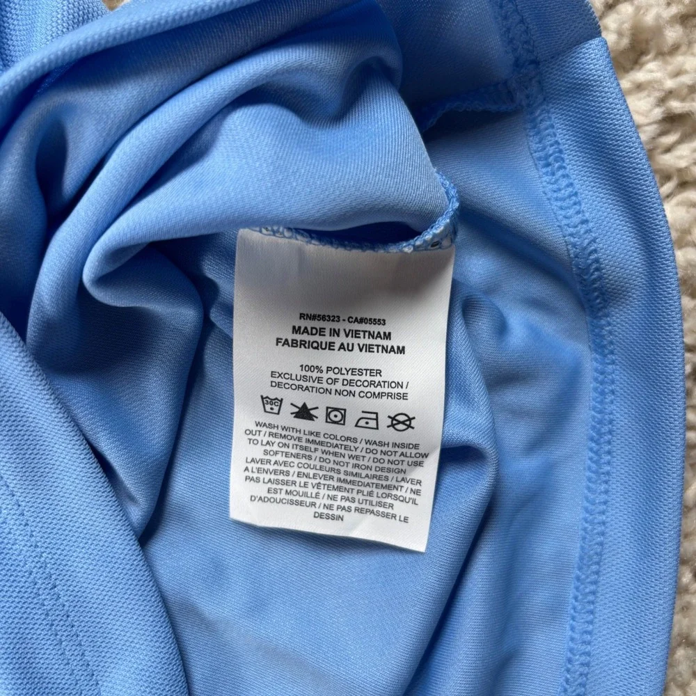 Jordan North Carolina Tar Heels Polo Shirt Mens Large UNC Football Team Issue L